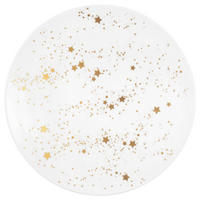 PLITVI KROŽNIK  LIBERTY GOLDEN STARS 65404  keramika  27,5 cm       - zlate barve/bela, Design, keramika (27,5cm) - Seltmann Weiden