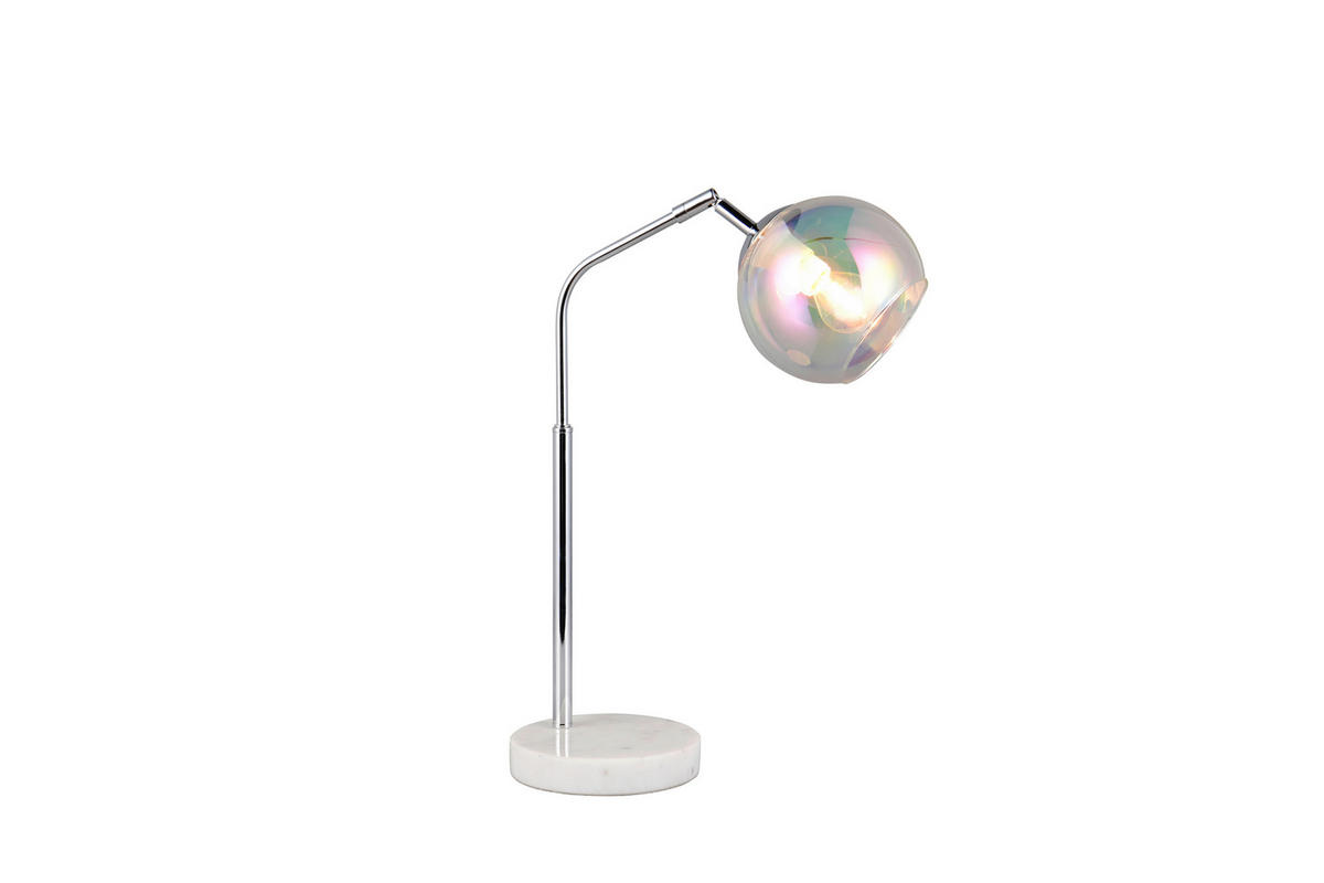 TISCHLEUCHTE - Chromfarben, Design, Glas/Metall (28/15/45cm) - Trio Leuchten