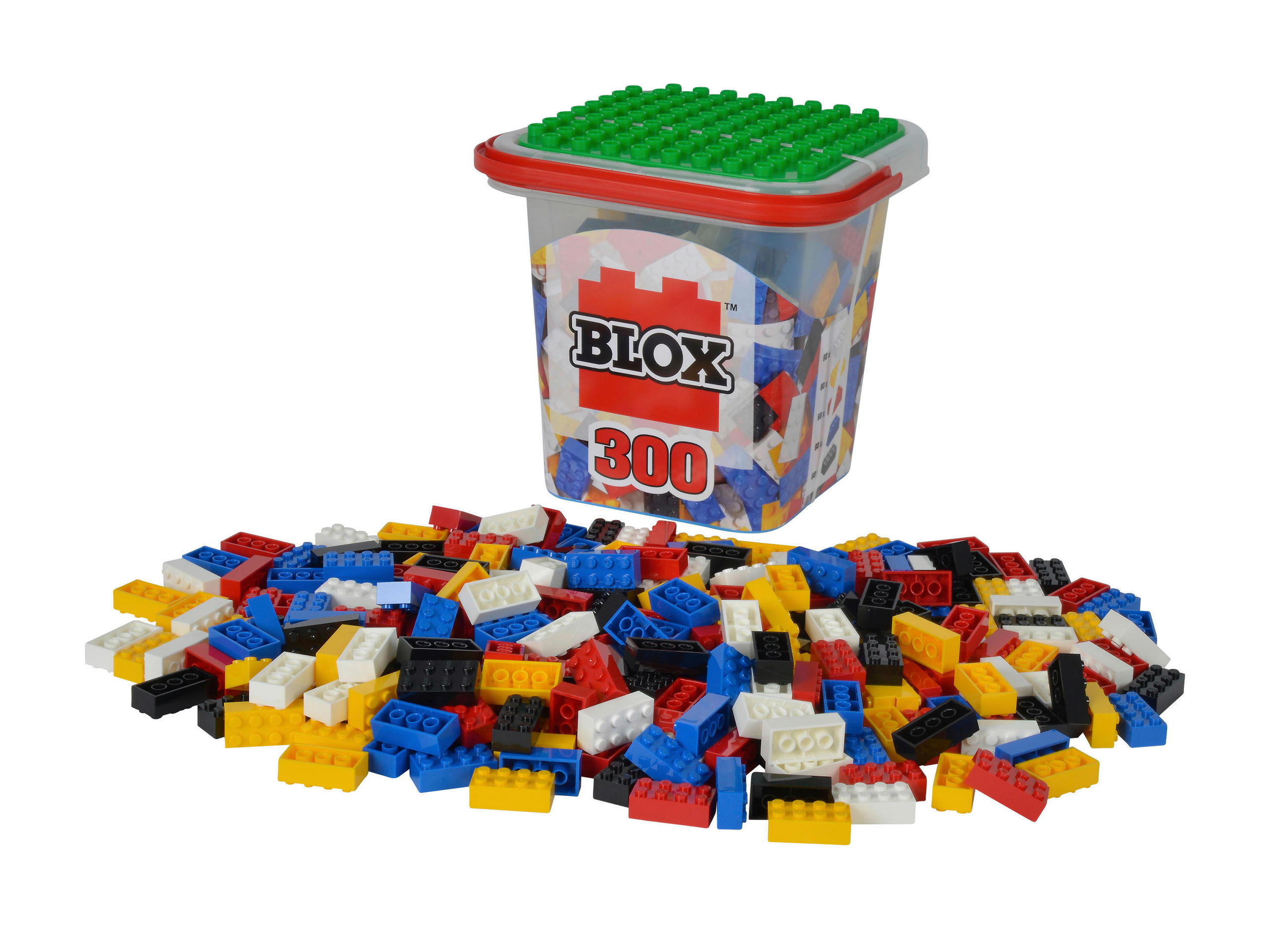 KOCKE ZA SLAGANJE  Blox  - bijela/žuta, Basics, plastika (20/20/19,5cm) - Simba