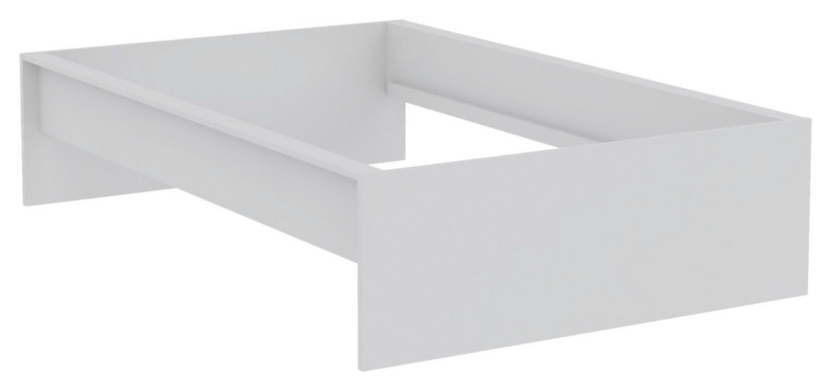 POSTEĽNÝ RÁM, 120/200 cm - biela, Konventionell, kompozitné drevo (120/200cm) - Hom`in