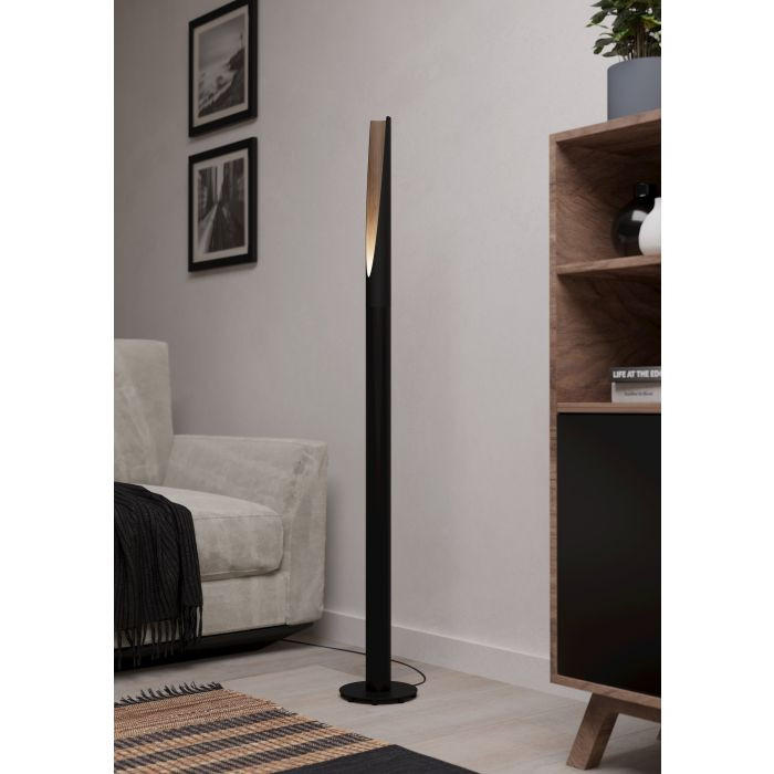 SVJETILJKA PODNA Barbotto - smeđa/crna, Trend, drvo/metal (18,5/6/136,5cm)