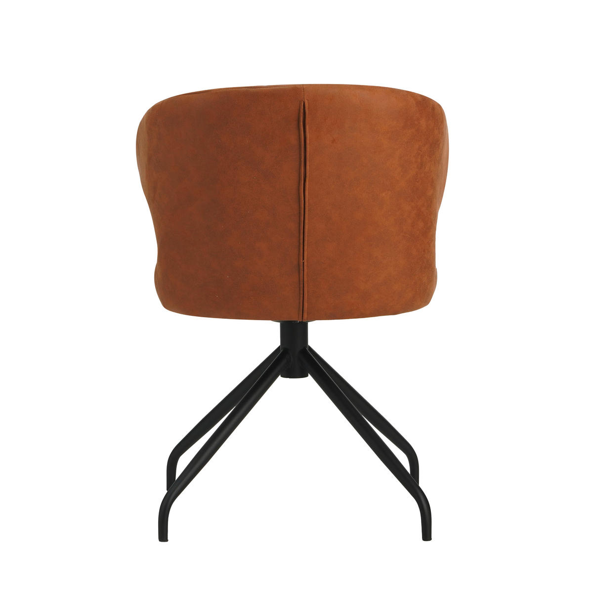 STOLIČKA S PODRÚČKAMI, mikrovlákno, koňaková - čierna/koňaková, Modern, kov/textil (56/80/44cm) - MID.YOU