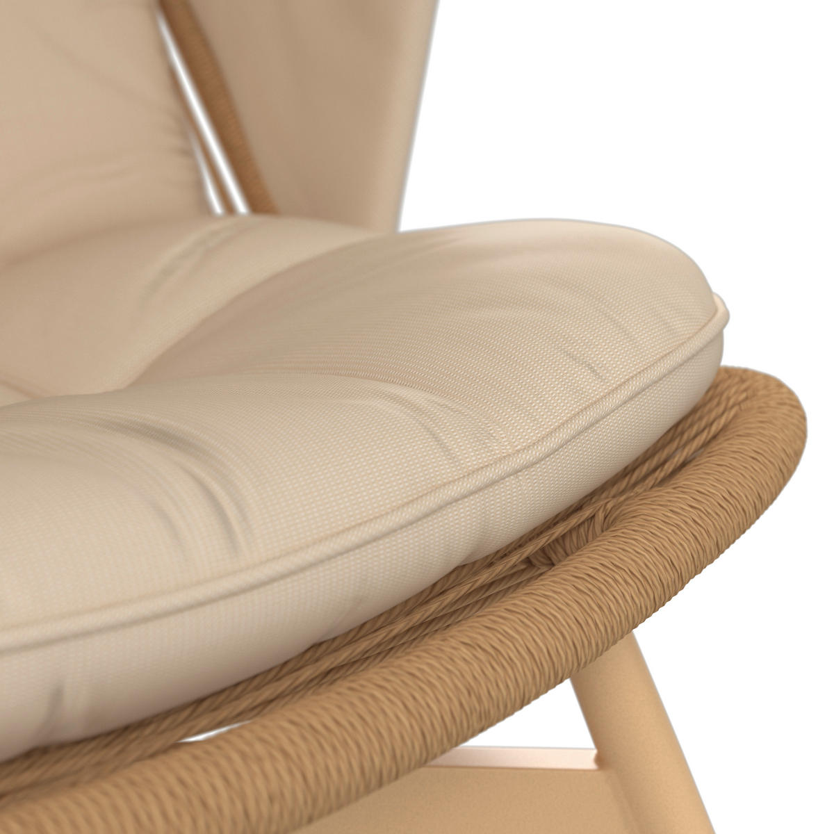 SONNENINSEL 84/71/141/38/114/50 cm Eisen  - Beige/Naturfarben, MODERN, Kunststoff/Textil (84/71/141/38/114/50cm) - Ambia Garden