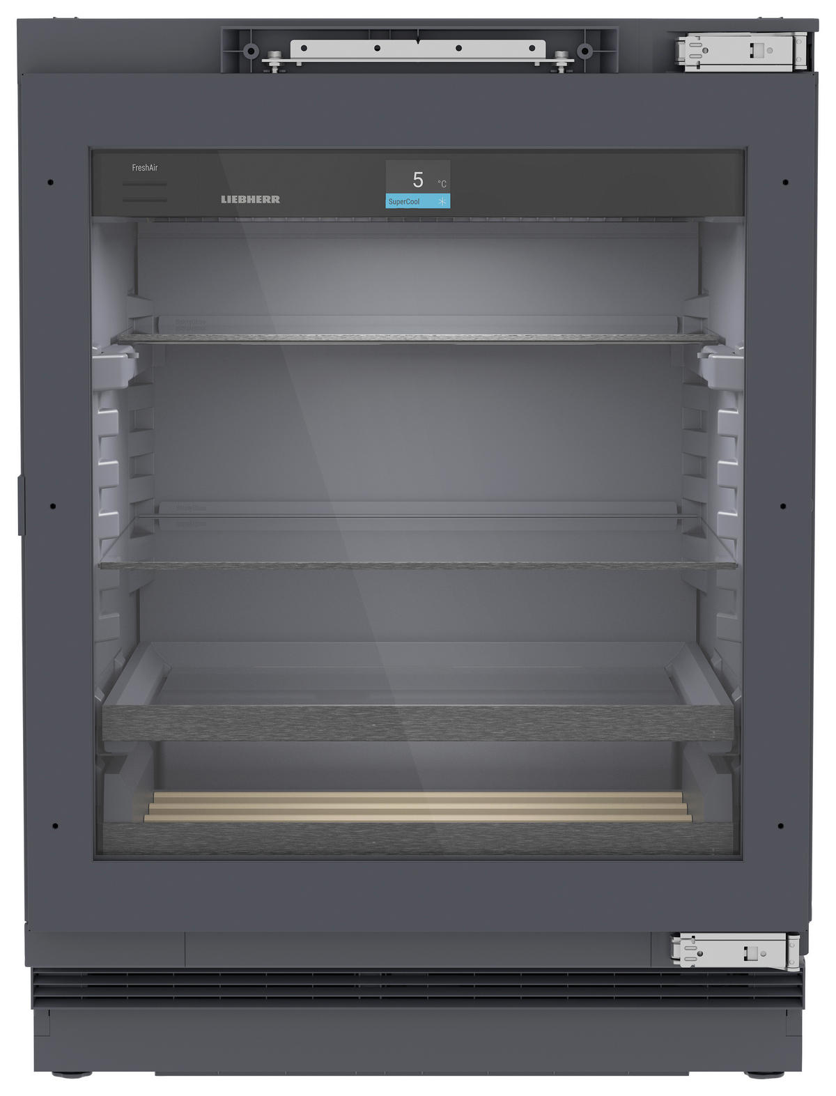 KÜHLSCHRANK 59,7/81,9/56,4 cm UORPR366I-20 Outdoor - Unterbaukühlschrank  - Anthrazit, Basics, Glas/Metall (59,7/81,9/56,4cm) - Liebherr