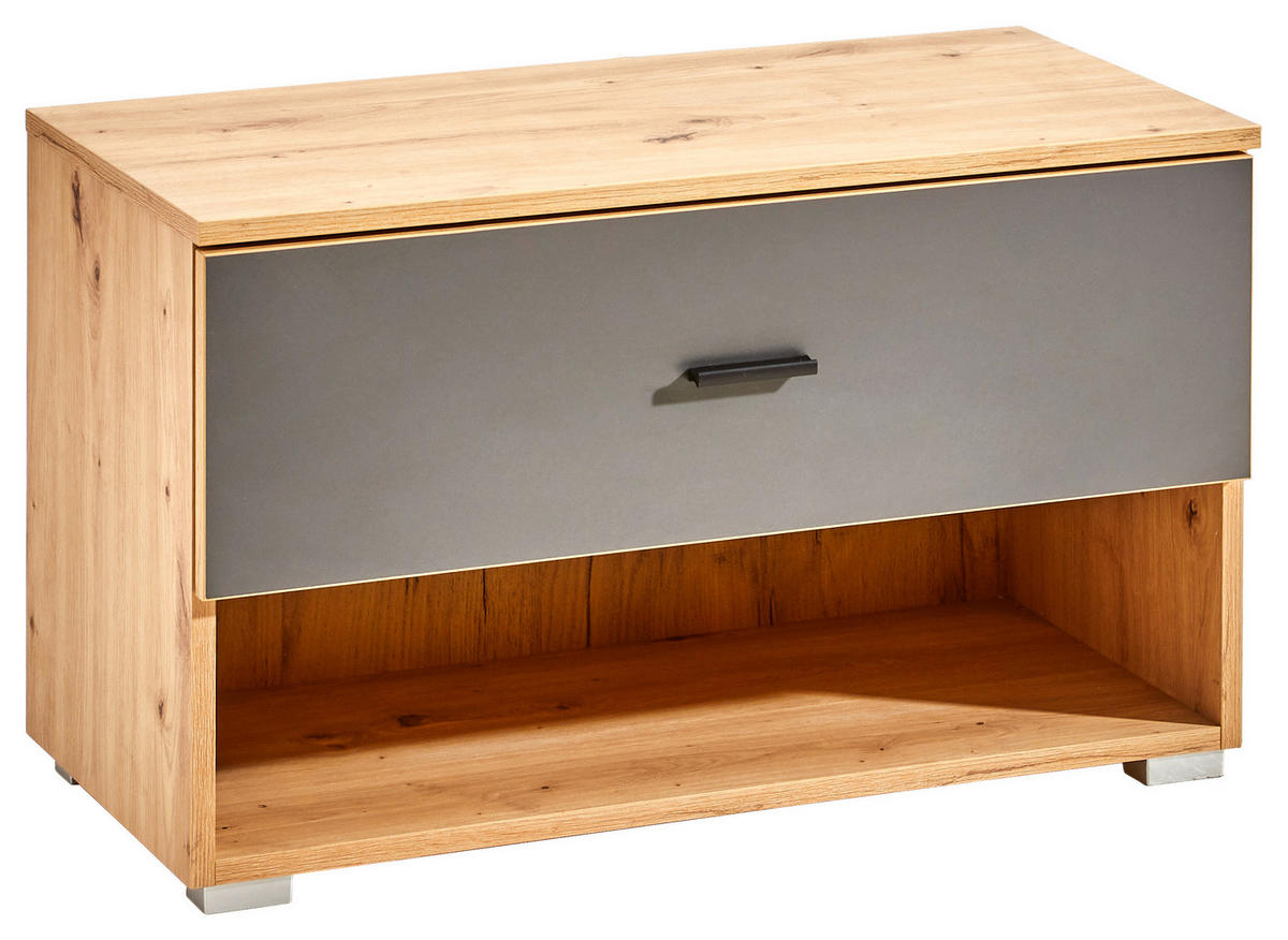 GARDEROBE 4-teilig  in 165/198/38 cm  - Anthrazit/Eiche Artisan, KONVENTIONELL, Holzwerkstoff (165/198/38cm) - Carryhome
