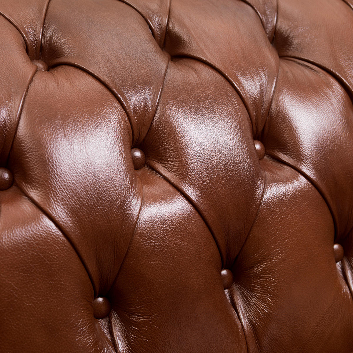 CHESTERFIELD-SESSEL in Echtleder Braun  - Nussbaumfarben/Braun, Konventionell, Leder/Holzwerkstoff (110/74/98cm) - Max Winzer