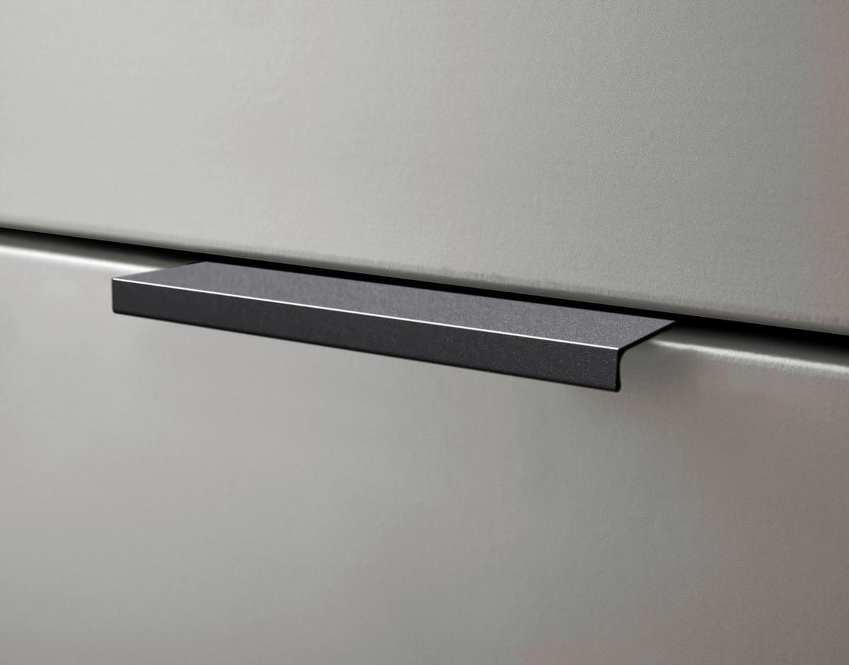MIDI SKŘÍŇKA, šedá, barvy dubu, 60/106/32 cm - šedá/černá, Konvenční, kov/kompozitní dřevo (60/106/32cm) - Venda
