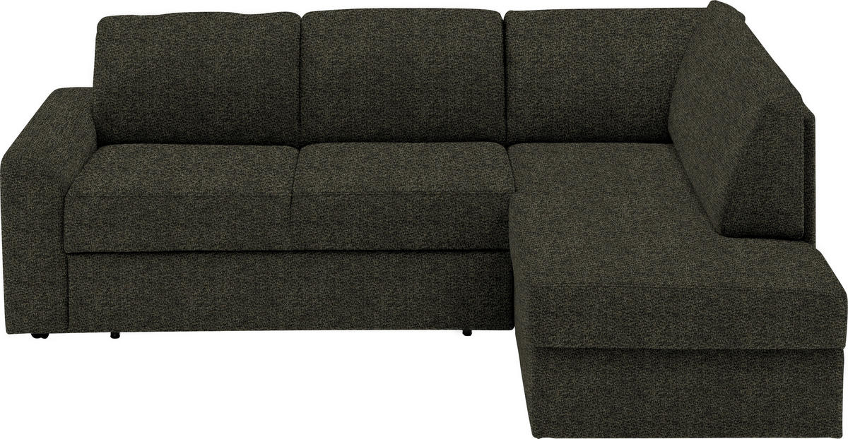 SEDEŽNA GARNITURA, tkanina temno zelena  - črna/temno zelena, Konvencionalno, umetna masa/tekstil (224/165cm) - Xora