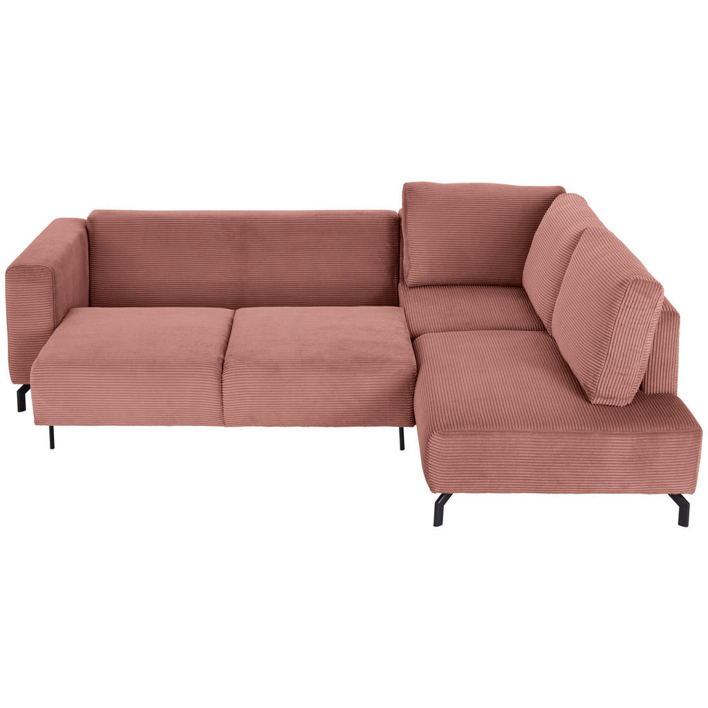 Thumbnail - P & B Ecksofa, Rost, Textil, 3-Sitzer, Ottomane rechts, L-Form, 272x210 cm, Made in EU, Liegefunktion, Wohnzimmer, Sofas...