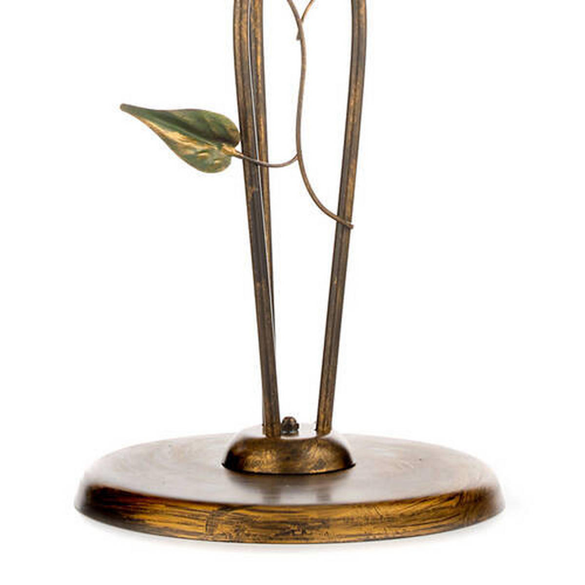 STEHLEUCHTE 55/175 cm    - Bronzefarben/Olivgrün, ROMANTIK / LANDHAUS, Glas/Metall (55/175cm)