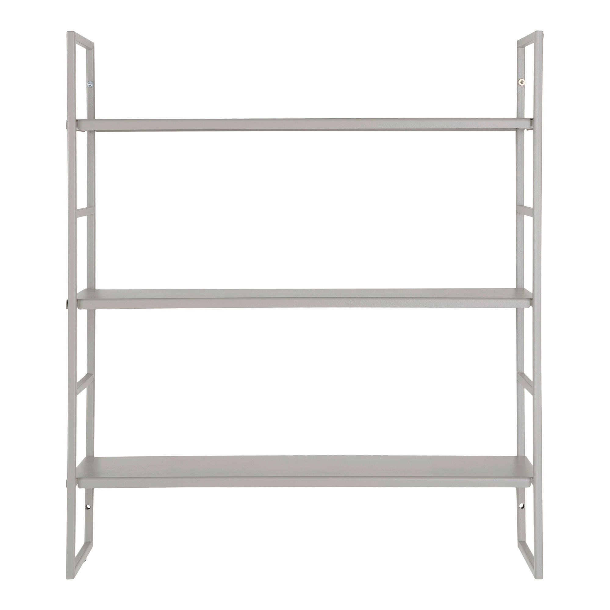 VÄGGHYLLPLAN 48/55/17 cm  - grå, Design, metall (48/55/17cm)
