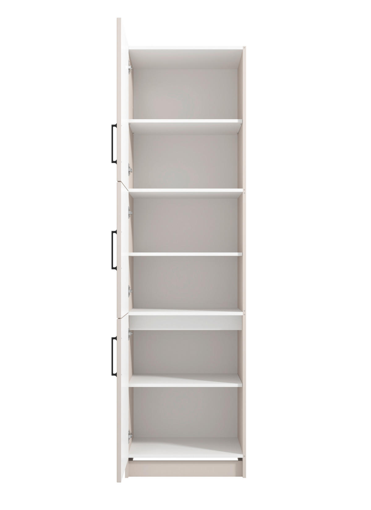 EDÉNYTÁROLÓ SZEKRÉNY - ezüsttölgy, Basics, faalapú anyag (60/217/58cm) - Carryhome