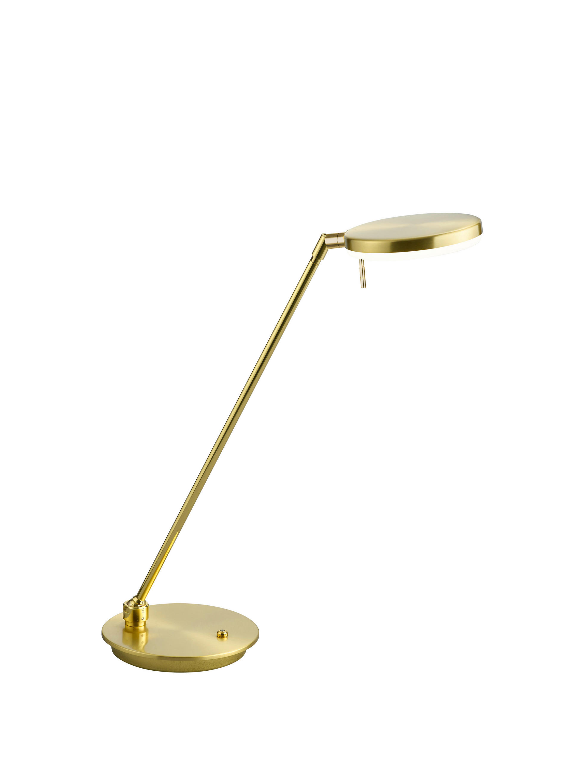 LED-BORDSLAMPA   - vit/mässingsfärgad, Klassisk, metall/plast (49cm)