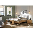 BETT 120/200 cm  in Grau, Eichefarben  - Eichefarben/Grau, Natur, Holz/Textil (120/200cm) - Valnatura