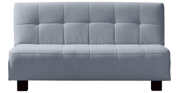 SCHLAFSOFA Hellblau  - Schwarz/Hellblau, Design, Textil/Metall (165/92/102cm) - Novel