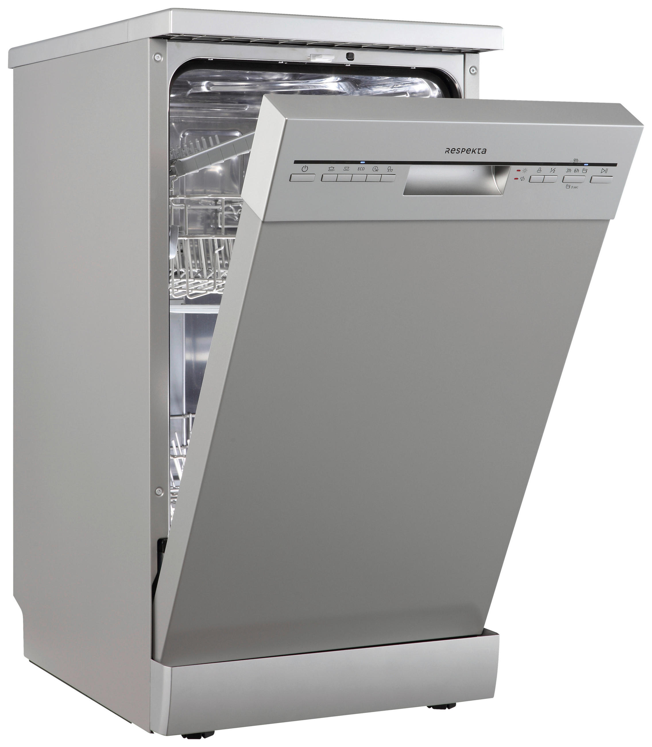 GESCHIRRSPÜLER GSPS45SI-12  - Silberfarben, Basics, Kunststoff/Metall (44,8/84,5/60cm) - Respekta