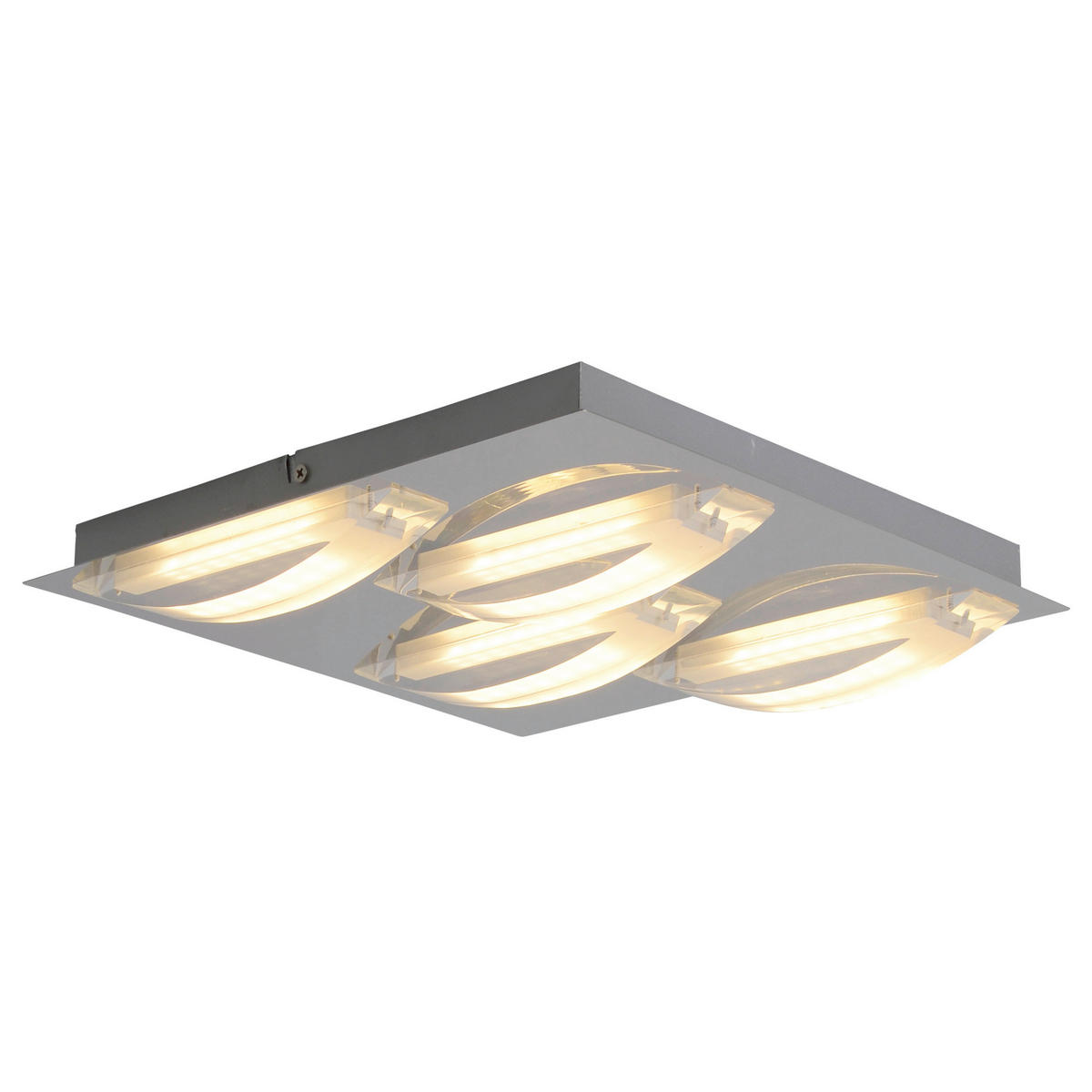 LED-DECKENLEUCHTE 30/5 cm   - Chromfarben, Basics, Kunststoff/Metall (30/5cm) - Näve