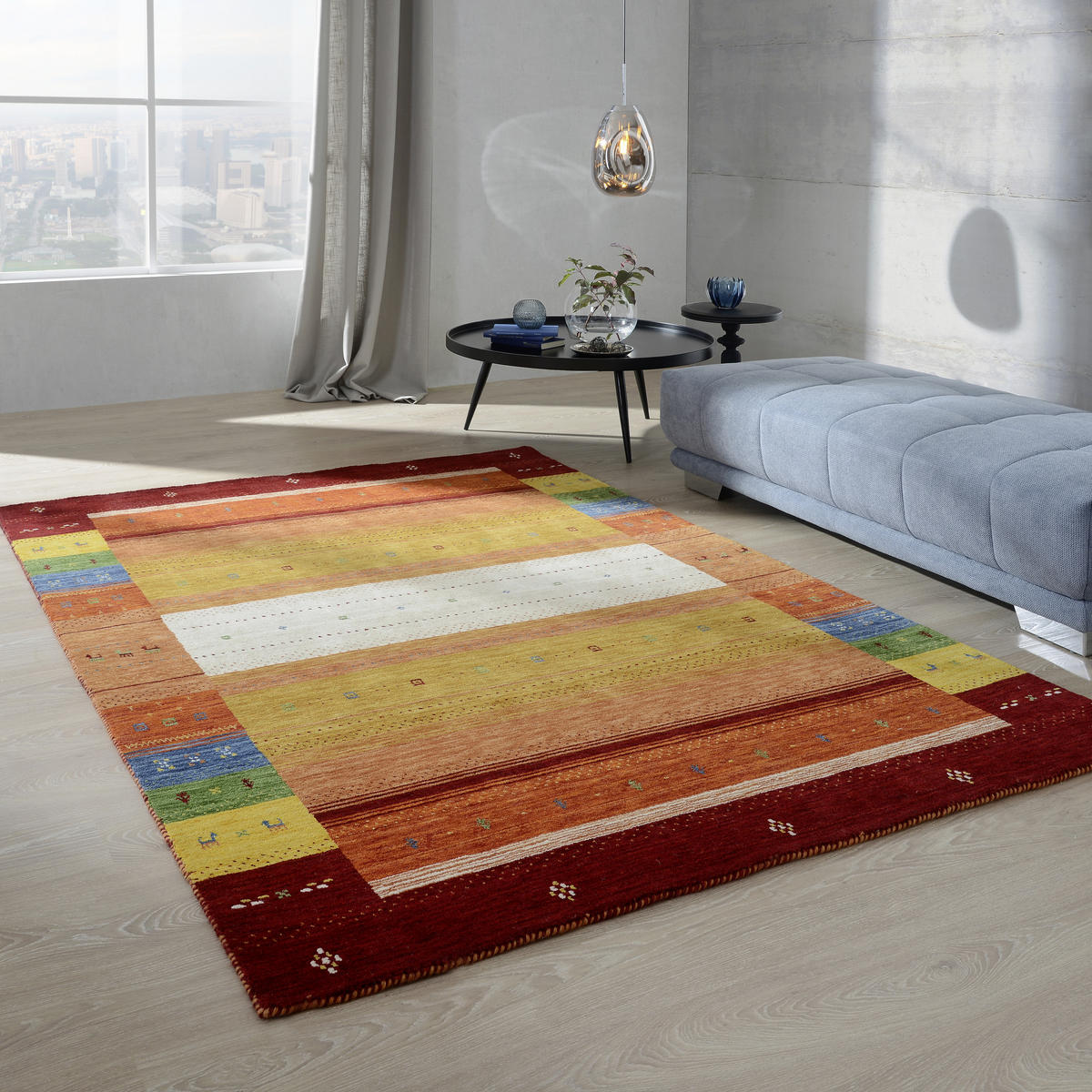 ORIENTÁLNÍ KOBEREC, 90/160 cm, vícebarevná, červená - vícebarevná/červená, Lifestyle, textil (90/160cm) - Cazaris