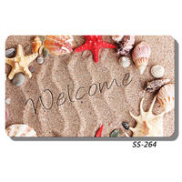 LÁBTÖRLŐ  - többszínű, Basics, műanyag (73,5/44/0,3cm)