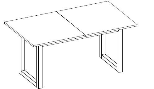 Thumbnail - Mid.you Esstisch, Weiß, Eiche Artisan, Holzwerkstoff, rechteckig, U-Form, 90x75x160-200 cm, ausziehbar, Esszimmer, Tisch...