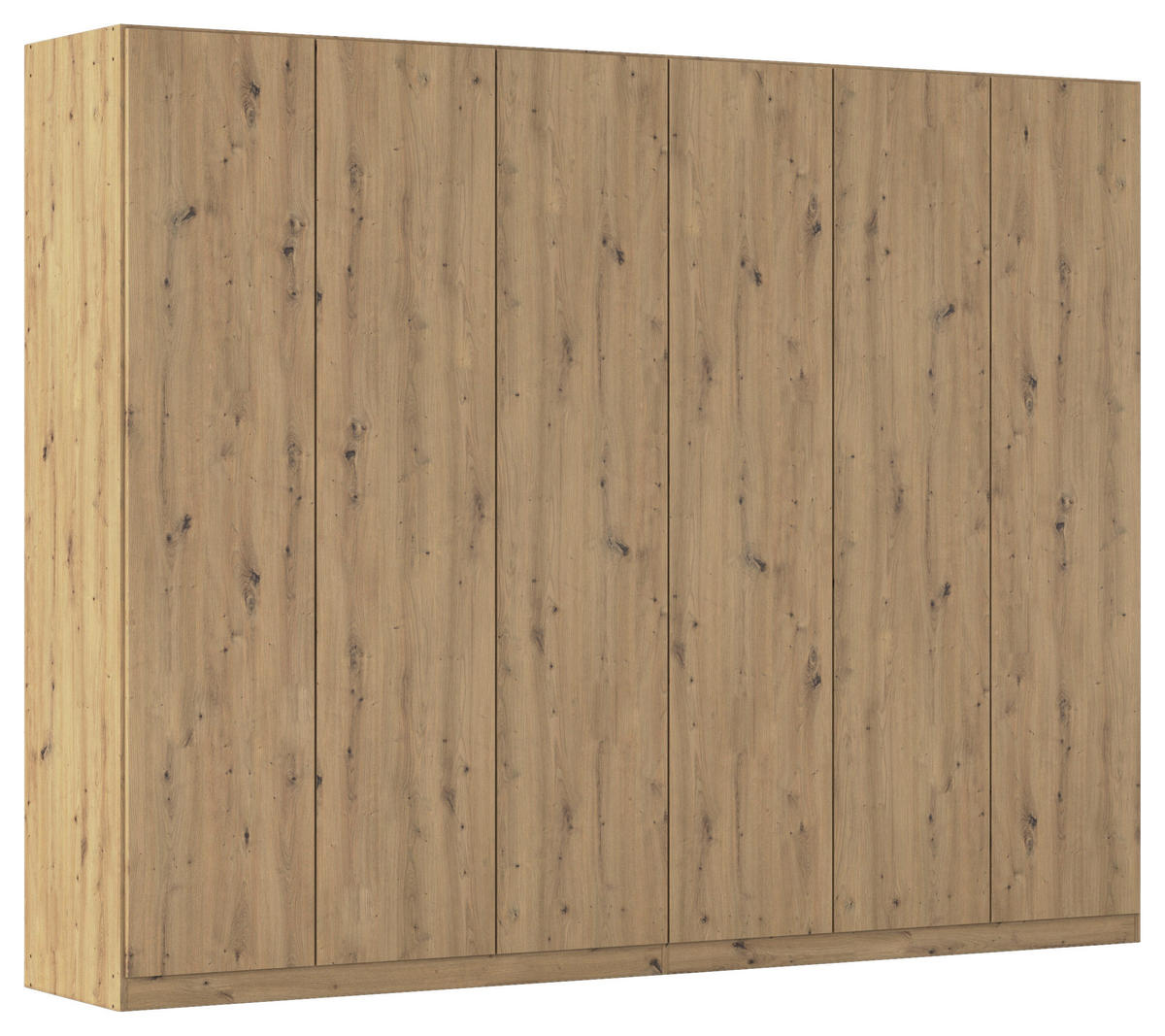 FALTTÜRENSCHRANK 271/210/54 cm 6-türig Eiche Artisan  - Eiche Artisan, Holzwerkstoff (271/210/54cm) - Rauch Möbel