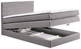 KONTINENTALSÄNG 120/200 cm  i grå  - svart/grå, Design, träbaserade material/textil (120/200cm) - Xora