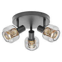 LED-STRAHLER 36.5/17.6 cm  - Schwarz, Basics, Glas/Metall (36.5/17.6cm) - Osram