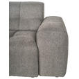 ECKSOFA Dunkelgrau Webstoff  - Dunkelgrau/Schwarz, KONVENTIONELL, Kunststoff/Textil (301/160cm) - Carryhome
