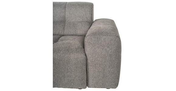 ECKSOFA Dunkelgrau Webstoff  - Dunkelgrau/Schwarz, KONVENTIONELL, Kunststoff/Textil (301/160cm) - Carryhome