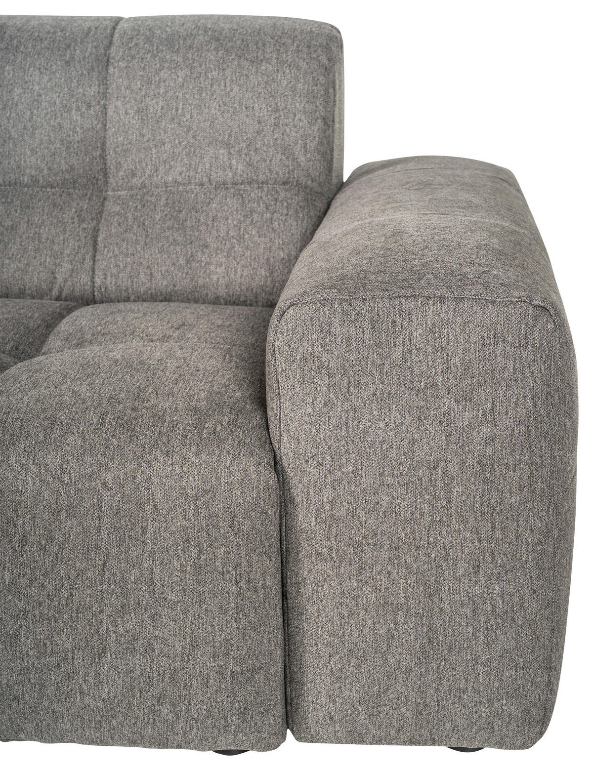 ECKSOFA Dunkelgrau Webstoff  - Dunkelgrau/Schwarz, KONVENTIONELL, Kunststoff/Textil (301/160cm) - Carryhome