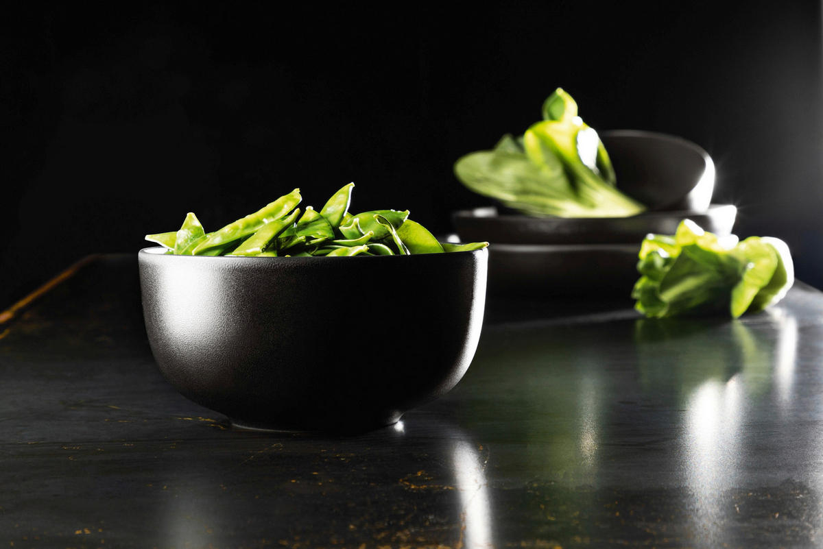 SCHALE Liberty velvet black 28 cm   - Schwarz, Basics, Keramik (28cm) - Seltmann Weiden