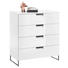 KOMMODE 80/84/38 cm - Weiß/Grau, Design, Holzwerkstoff/Metall (80/84/38cm) - Xora KOMMODE 80/84/38 cm - Weiß/Grau, Design, Holzwerkstoff/Metall (80/84/38cm) - Xora