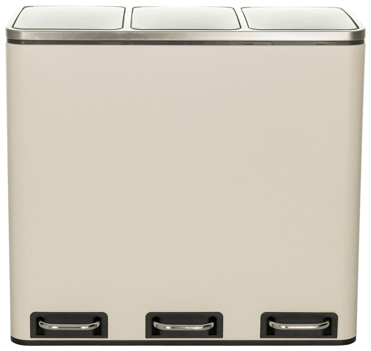 ABFALLSAMMLER 18 L  - Beige/Schwarz, Basics, Kunststoff/Metall (61/56/31,5cm) - MID.YOU