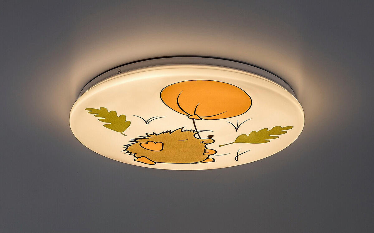 LED DEČJA PLAFONJERA HEDGY  - bela/višebojna, Dizajnerski, metal/plastika (37,5/5,5cm)