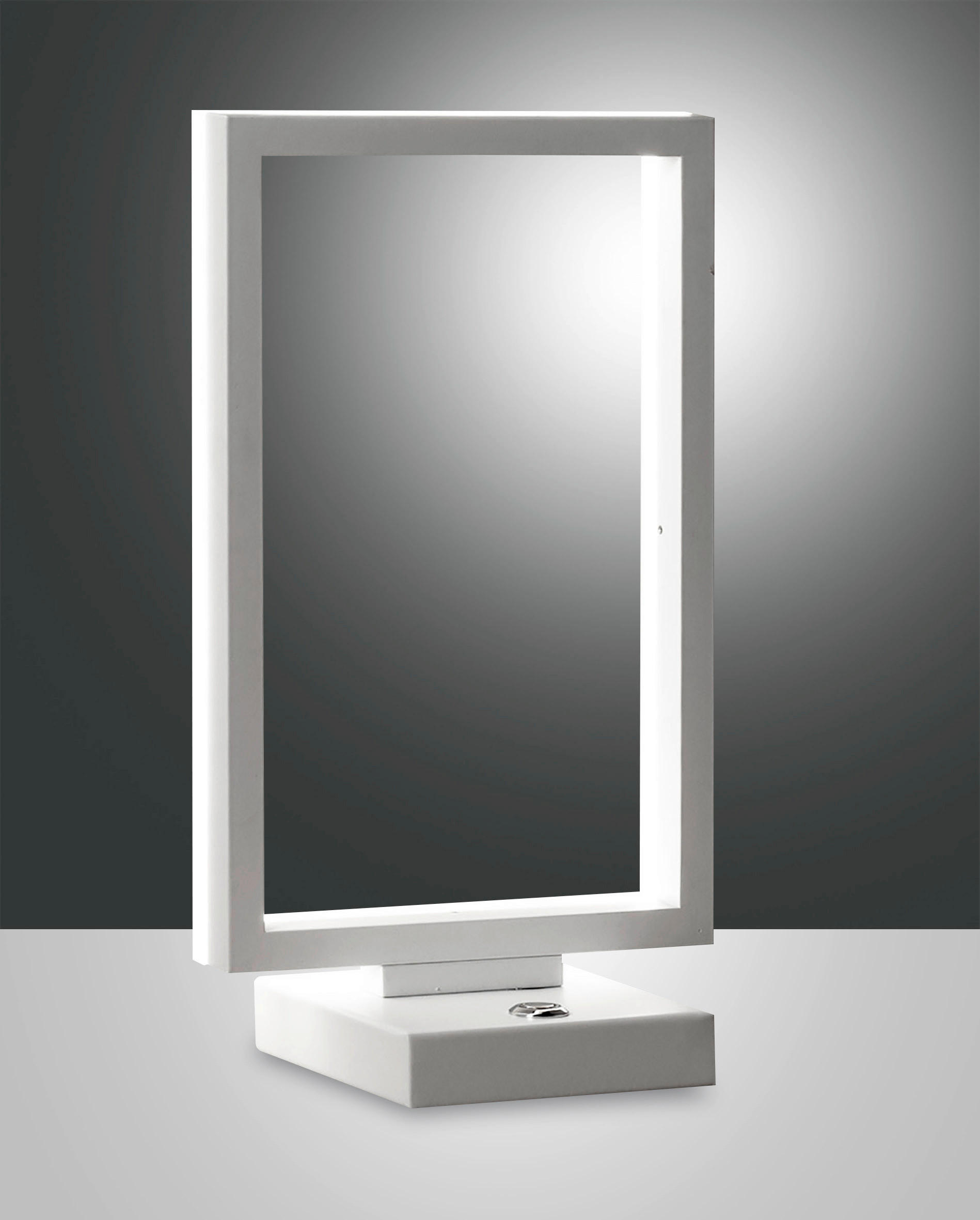 LED-TISCHLEUCHTE 17/11/30 cm   - Weiß, Design, Kunststoff/Metall (17/11/30cm) - Fabas Luce