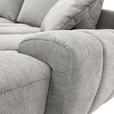 ECKSOFA Hellgrau Flachgewebe  - Hellgrau/Schwarz, KONVENTIONELL, Holz/Textil (275/180cm) - Carryhome