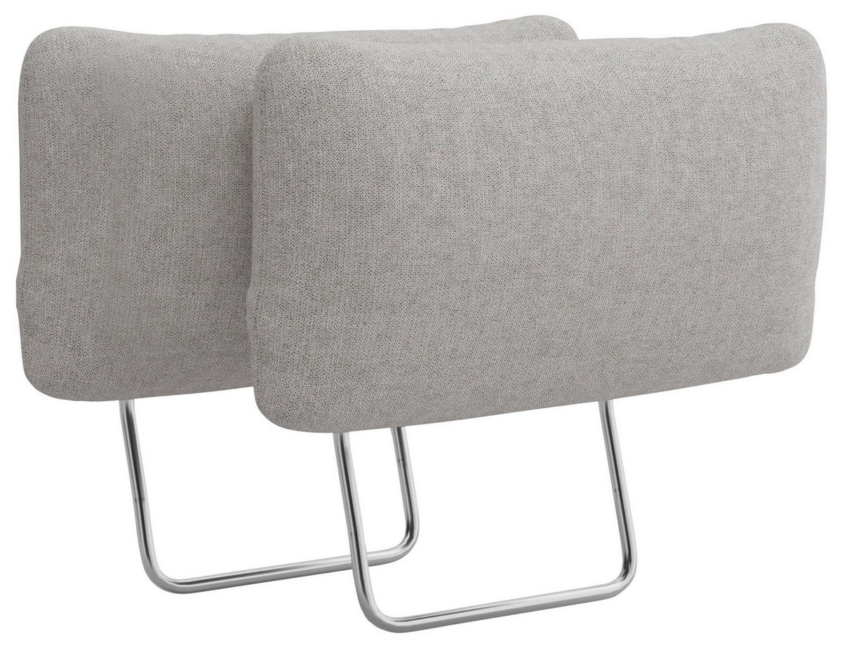 KOPFSTÜTZE - Hellgrau, KONVENTIONELL, Textil (50/25/12cm) - Sit & More