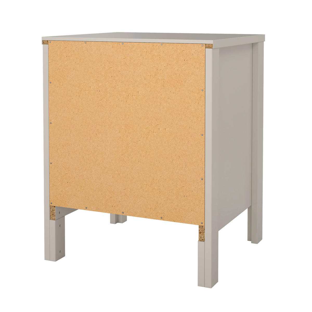 Noptieră, 43,8/54,1/38,4 cm, brad douglas, molid, pin, larice, brad cașmir - maro/argintiu, Basics, metal/lemn (43,8/54,1/38,4cm) - MID.YOU