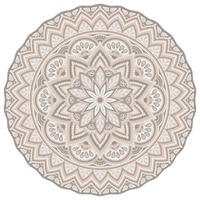 OUTDOORTEPPICH 80/80 cm  - Beige, Design, Kunststoff (80/80cm)