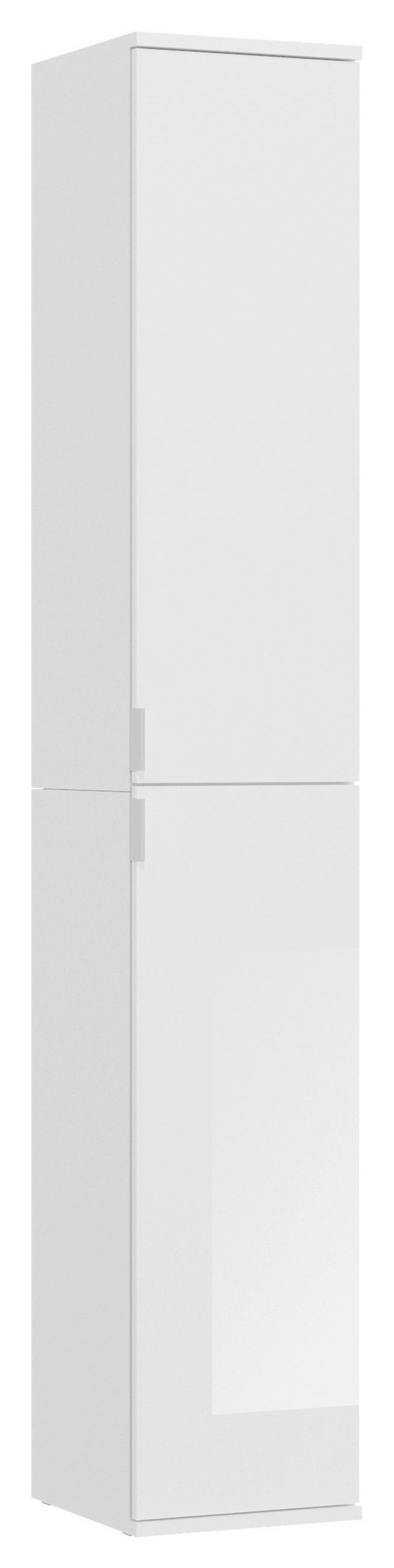VÍCEÚČELOVÁ SKŘÍŇ, bílá, 32,5/193/37 cm - bílá/černá, Moderní, kov/kompozitní dřevo (32,5/193/37cm) - MID.YOU