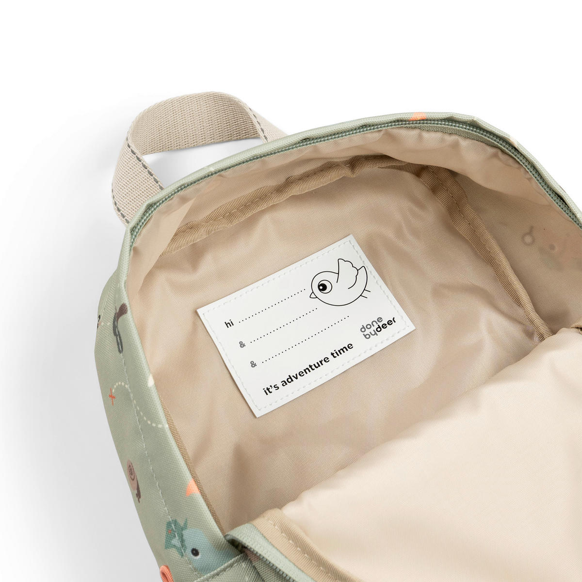 KINDERRUCKSACKSET - Salbeigrün/Hellgrün, Basics, Kunststoff/Textil (19/9/26cm) - done by deer
