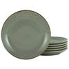 DESSERTTELLERSET Grau 6-teilig 21 cm  - Grau, Trend, Keramik (21cm) - Creatable