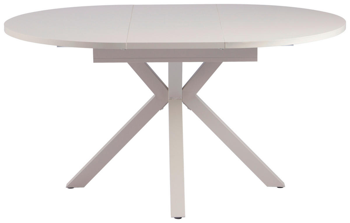 ESSTISCH 110/150/110/76 cm Nachbildung  Metall, Holzwerkstoff ausziehbar oval Kaschmir  - Kaschmir, MODERN, Holzwerkstoff/Metall (110/150/110/76cm) - Livetastic