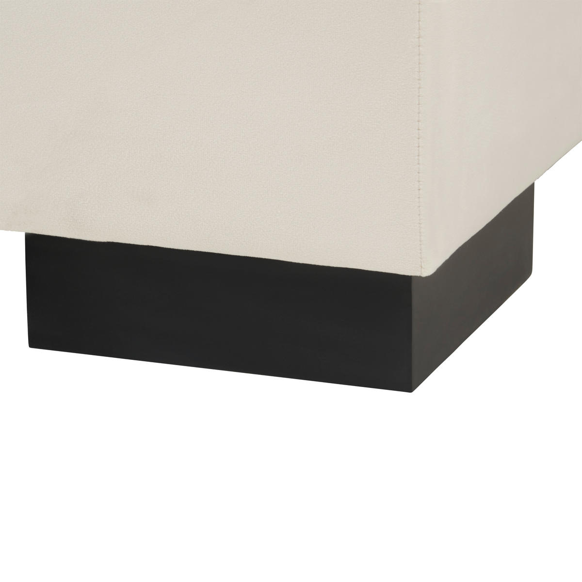 BOXSPRINGOVÁ POSTEĽ, 90/200 cm krémová - čierna/krémová, Modern, kartón/drevo (90/200cm) - MID.YOU