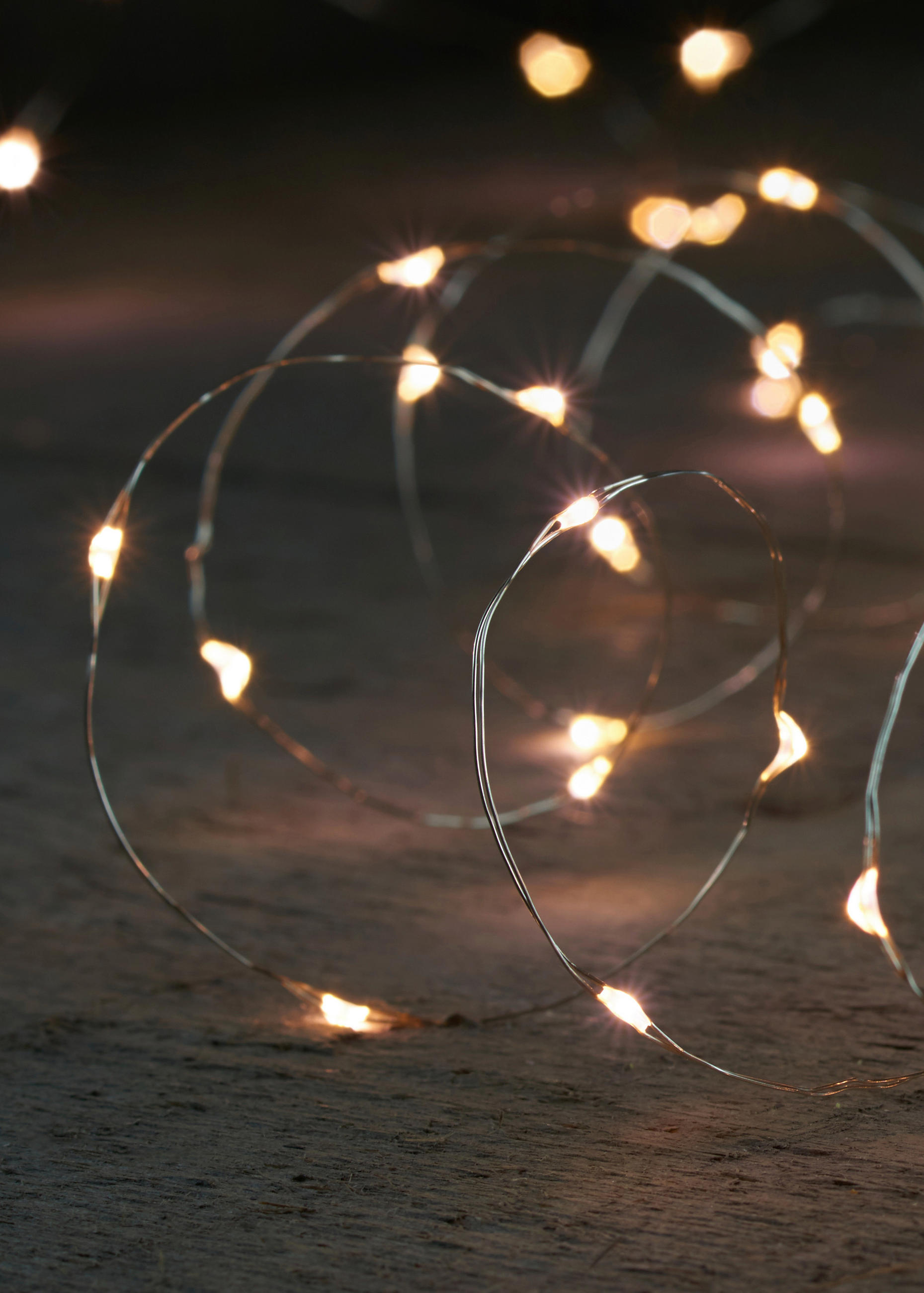 Lichterkette mit 40 LED´s 200 cm  - Silberfarben, Basics, Kunststoff/Metall (200cm)