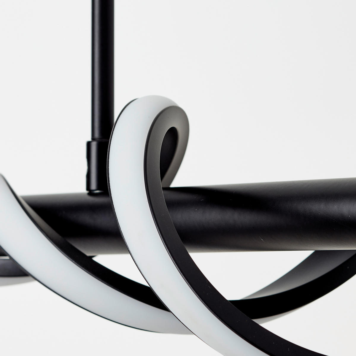 LED-PENDELLEUCHTE 75,5/18/150 cm  - Schwarz, Design, Kunststoff/Metall (75,5/18/150cm) - Brilliant