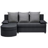 ECKSOFA in Webstoff Anthrazit, Dunkelgrau  - Dunkelgrau/Anthrazit, Trend, Textil (159/196cm) - Ti'me