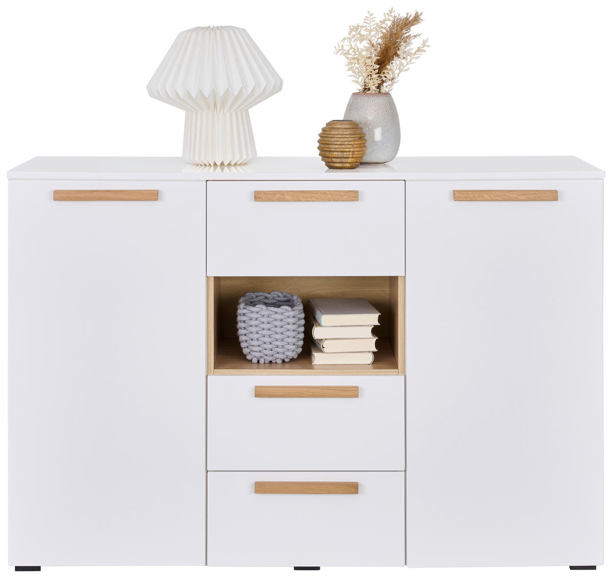 POLC 46/90/40 cm tölgyfa  - fekete/tölgyfa, Konventionell, műanyag/faalapú anyag (46/90/40cm) - Hom`in