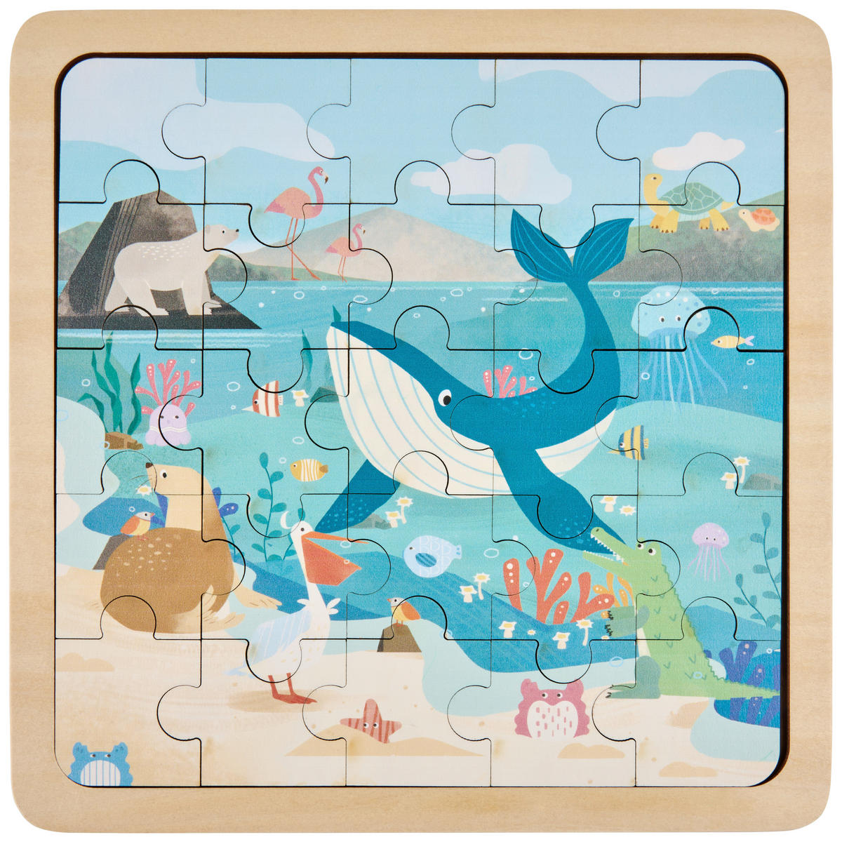 PUZZLE - Multicolor, Trend, Holzwerkstoff (22/22/0,8cm) - My Baby Lou