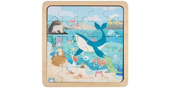 PUZZLE - Multicolor, Trend, Holzwerkstoff (22/22/0,8cm) - My Baby Lou